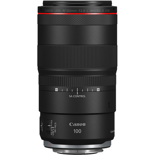 Canon RF 100mm f/2.8L Macro IS USM Lens upright