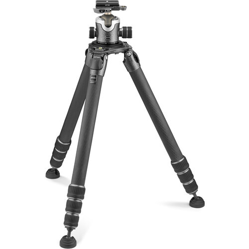 Gitzo Systematic Series 5 Carbon Fiber Tripod with Arca-Type Series 4 Center Ball Head with Lever Release