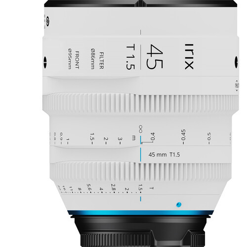 IRIX 45mm T1.5 Cine Lens (ARRI PL, Feet, White)