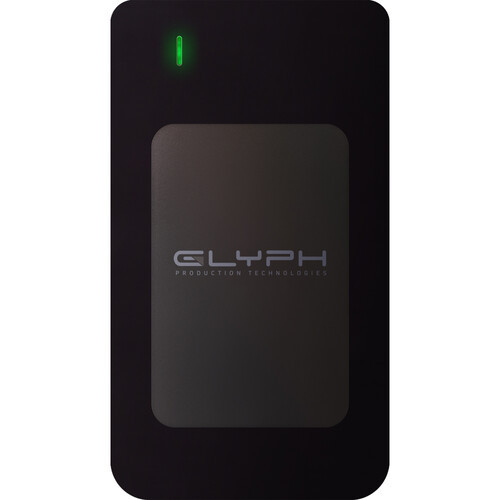 Glyph Technologies Atom RAID 2TB USB 3.1 Gen 2 Type-C External SSD (2 x 1TB, Black)