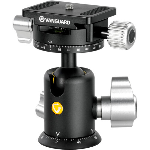 Vanguard Aluminum Dual Axis Ball Head-110S (Black)