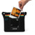 Polaroid Spectrum Box Camera Bag (Black with Black Strap) with a photo being placed in