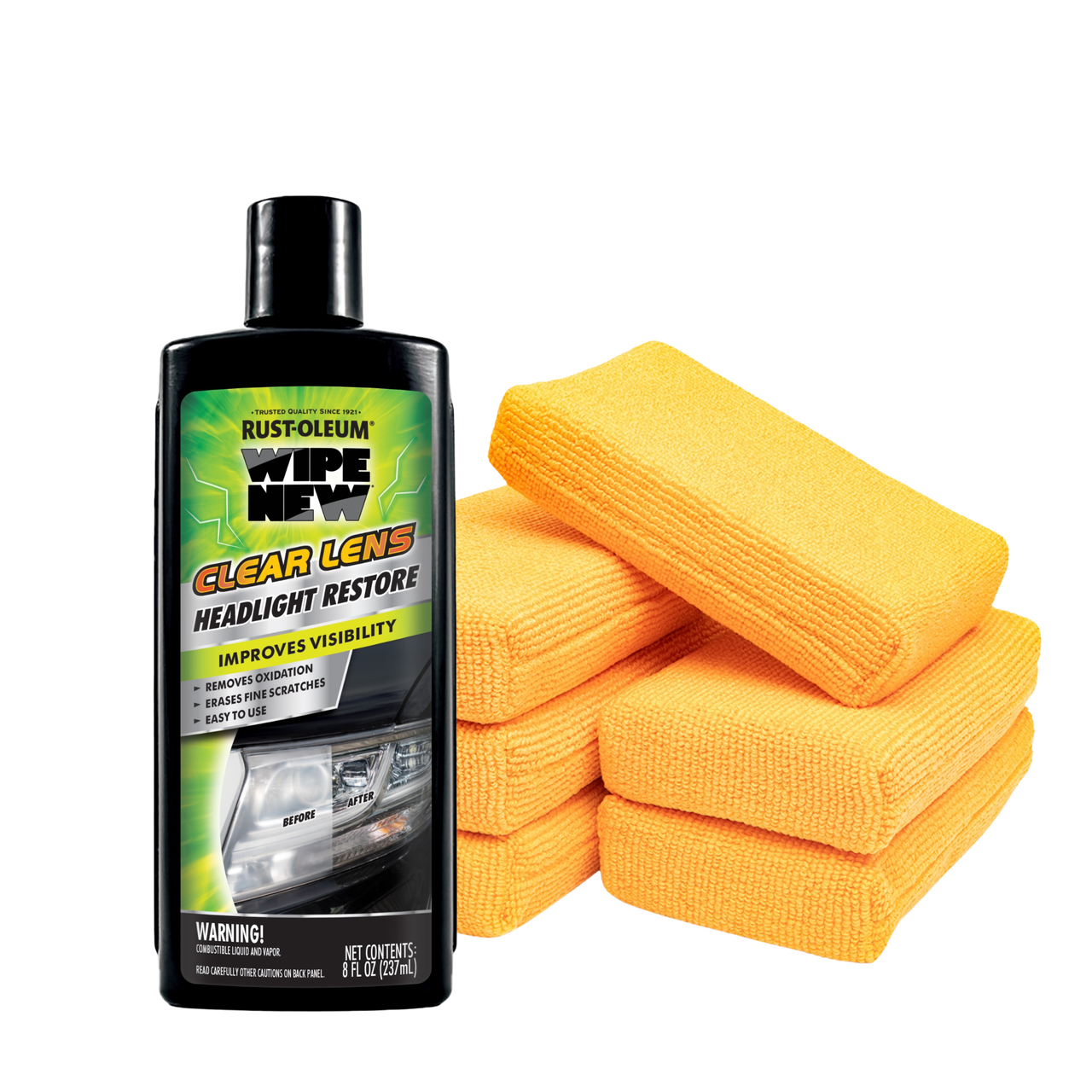 Headlight Restore & Sponge Set - Wipe New