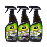 Three spray bottles of Rust-Oleum Wipe New products: Ceramic Boost, Waterless Speed Wash, and Ceramic Glass Cleaner.