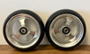 Quickie 4"x 1.5" Silver Aluminum Soft Roll Caster (Pair) (OVERSTOCK)