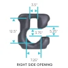 [PH5912] 18"Wx18"D Right Side Opening Contoured Seat- Gel (2.5" gel)