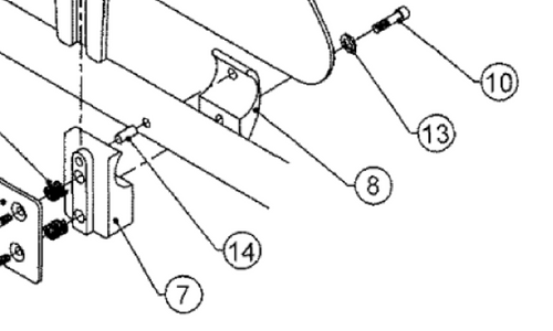 TiLite Aluminum Sideguard 1" Clamp w/Pin