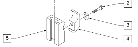 Quickie Side Guard Clamps (old plastic)