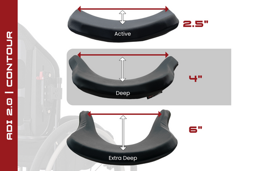 ADI Aluminum Series Back Support - Active Contour