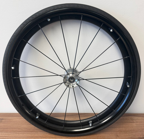 24" Spinergy SPOX Wheelchair Wheels - Black (Pair) (OVERSTOCK)