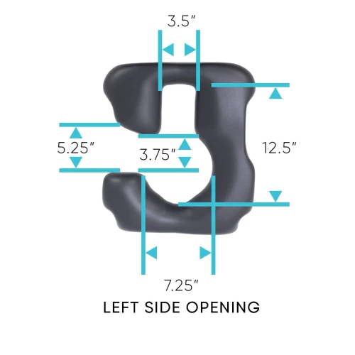 [PH5911] 18"Wx18"D Left Side Opening Contoured Seat- Gel (2.5" gel)