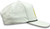 Curved 5-Panel Rope Hat - White with Black Rope