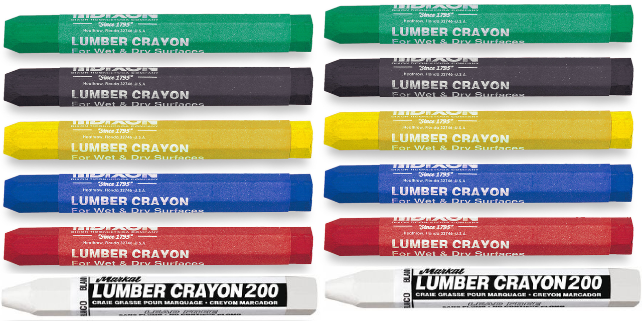 Lumber Crayon, 12 pack