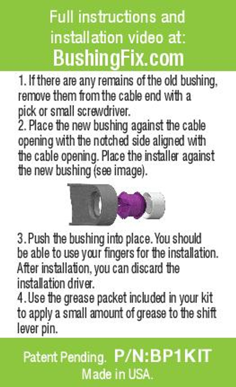 Hyundai Venue shifter cable bushing