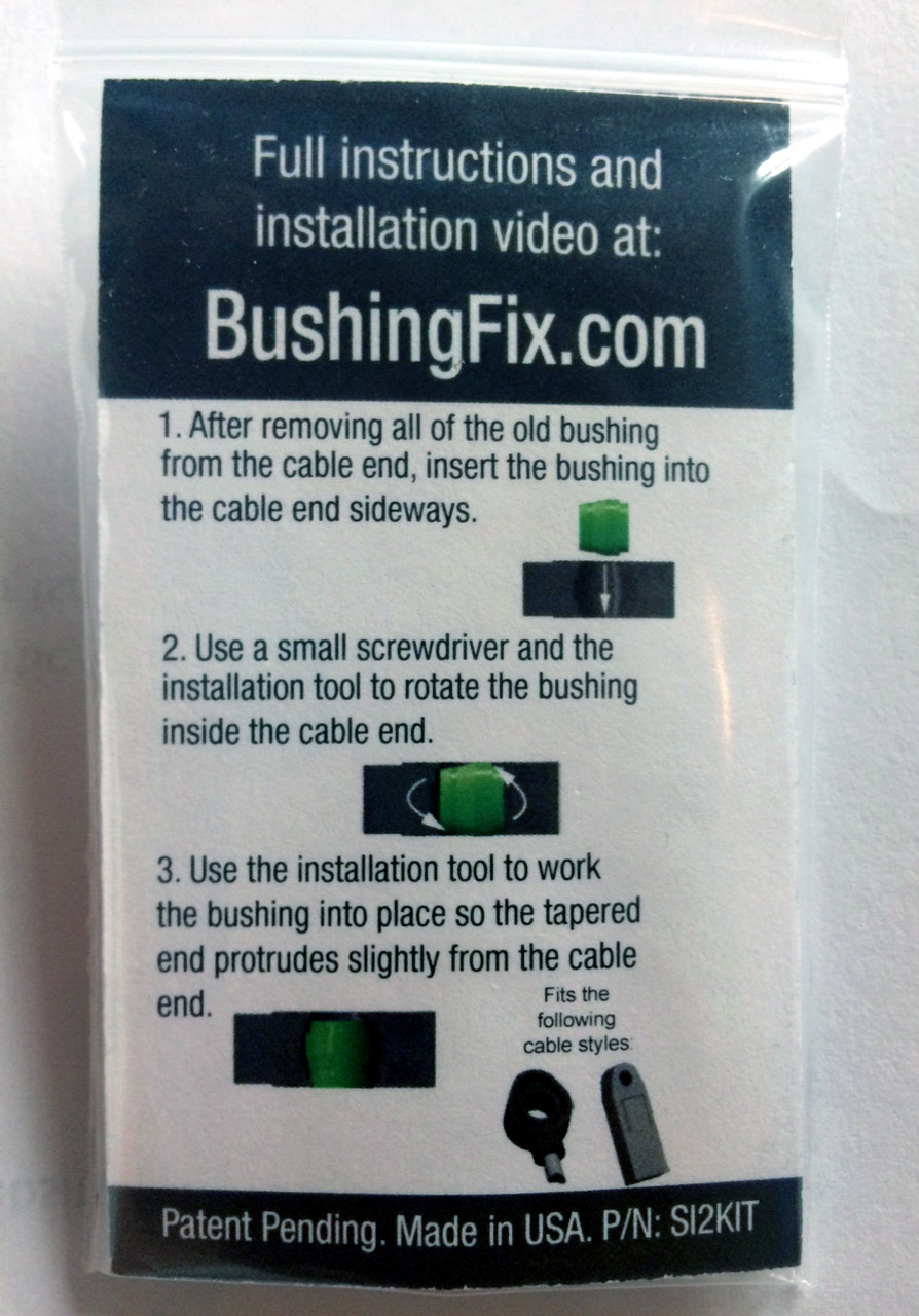 GMC Yukon Transmission Shift Cable Bushing Repair Kit with easy to follow instructions. 
