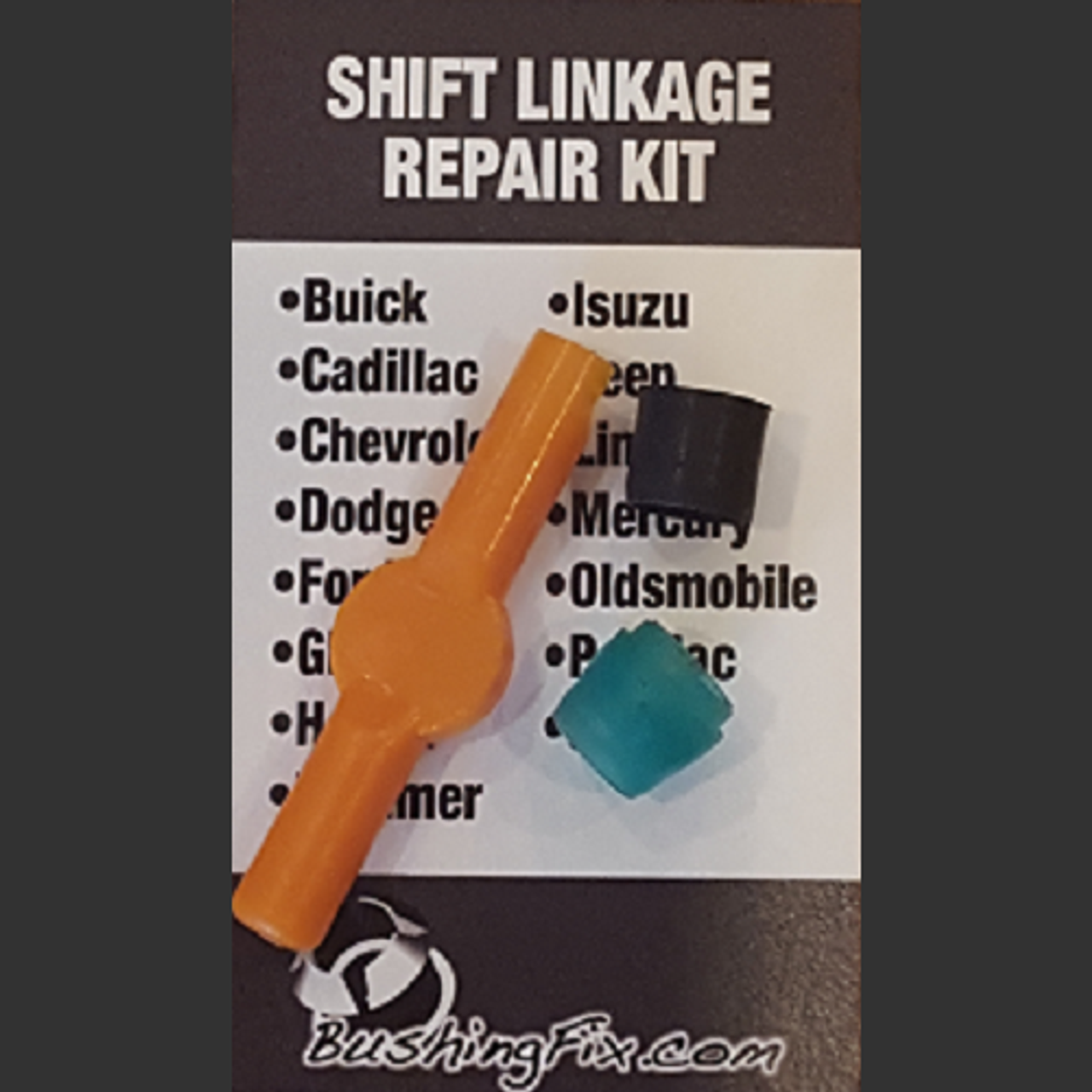 Ford E-250 Econoline Shift Cable Bushing Repair Kit with replacement bushing. 