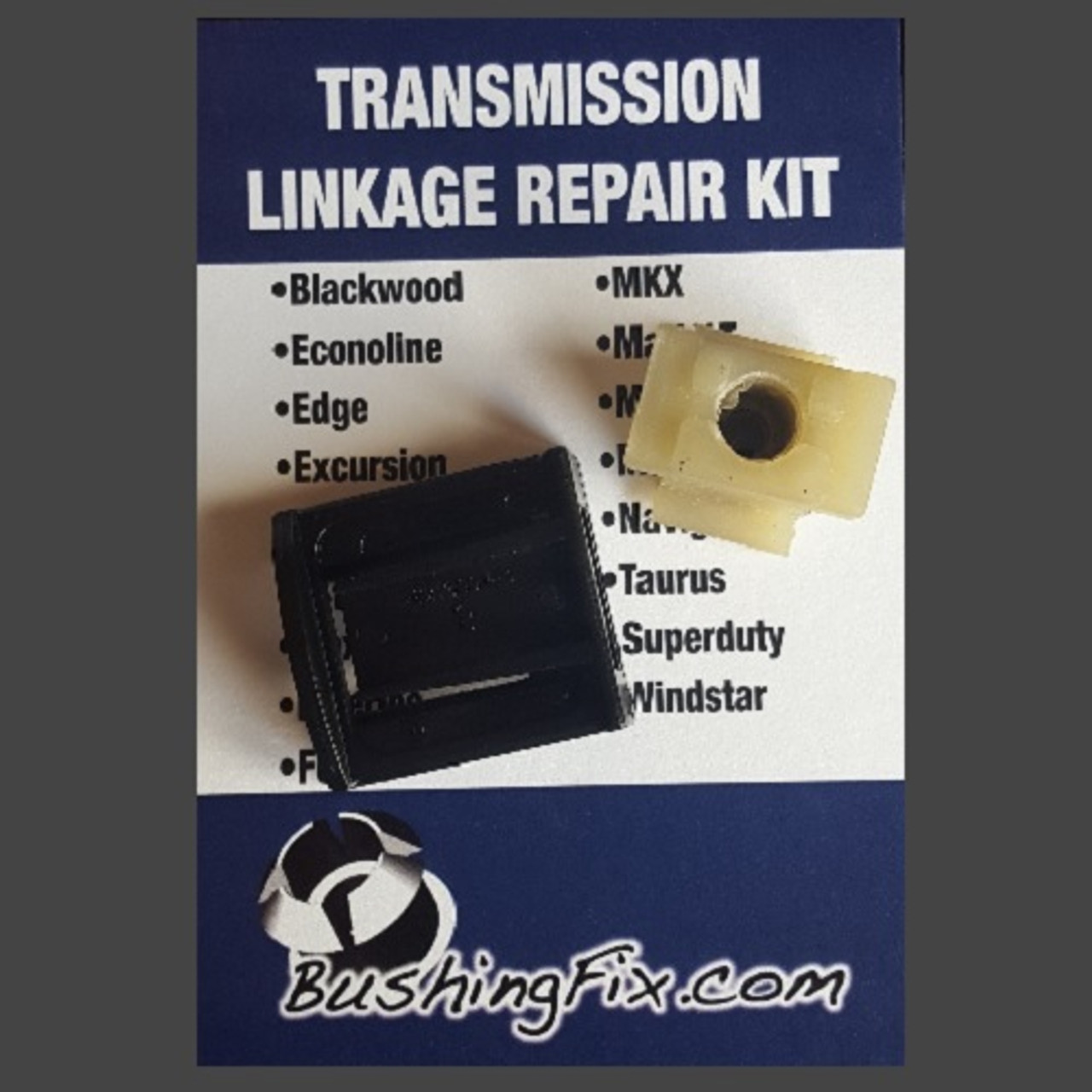 Lincoln MKS transmission shift selector cable and replacement bushing