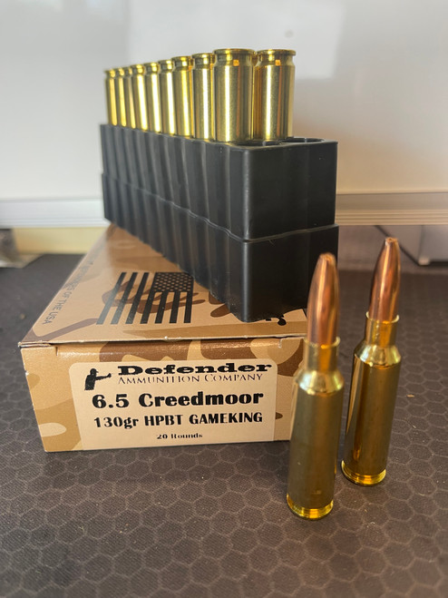 6.5 Creedmoor 130 grain HPBT Gameking 20 ct