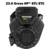 Vanguard 23hp EFI Electric Start V twin Engine 1" x 2.90" - Muffler included