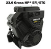 Vanguard 23hp EFI Electric Start V twin Engine 1" x 2.90" - Muffler included