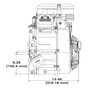 Vanguard 18hp Electric Start V twin Engine - Muffler included