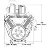 Vanguard 31hp Electric Start V twin Engine 1-1/8" X 4" - Muffler included