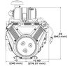 Vanguard 35hp MARINE V twin Engine 1-1/8" X 4" - Muffler included