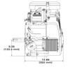 Vanguard 23hp Electric Start V twin Engine 1" x  3" - Muffler included