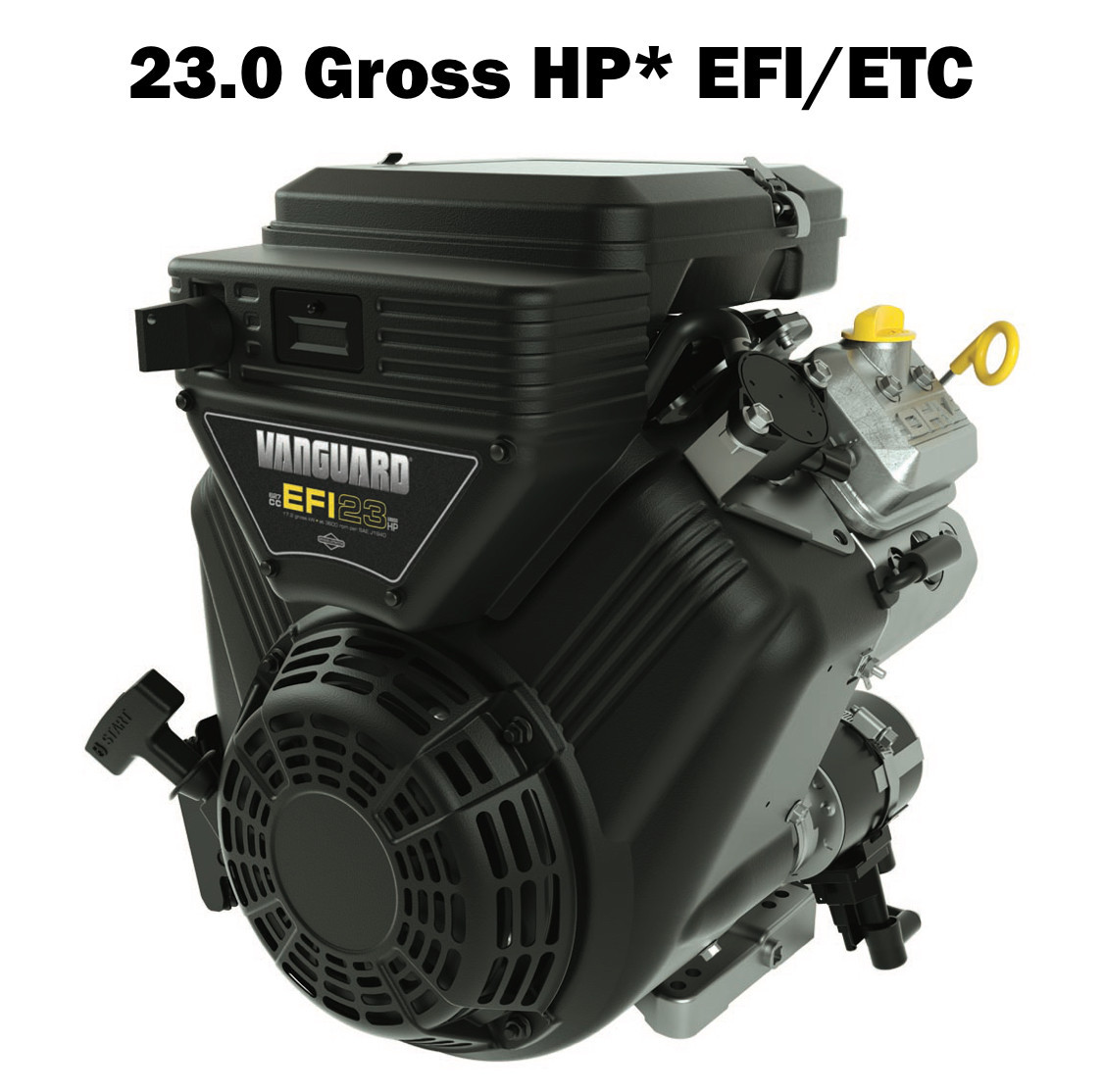 Briggs & Stratton VANGUARD23HPVツイン横軸エンジン Vanguard 23hp EFI Electric Start V twin Engine 1-1/8