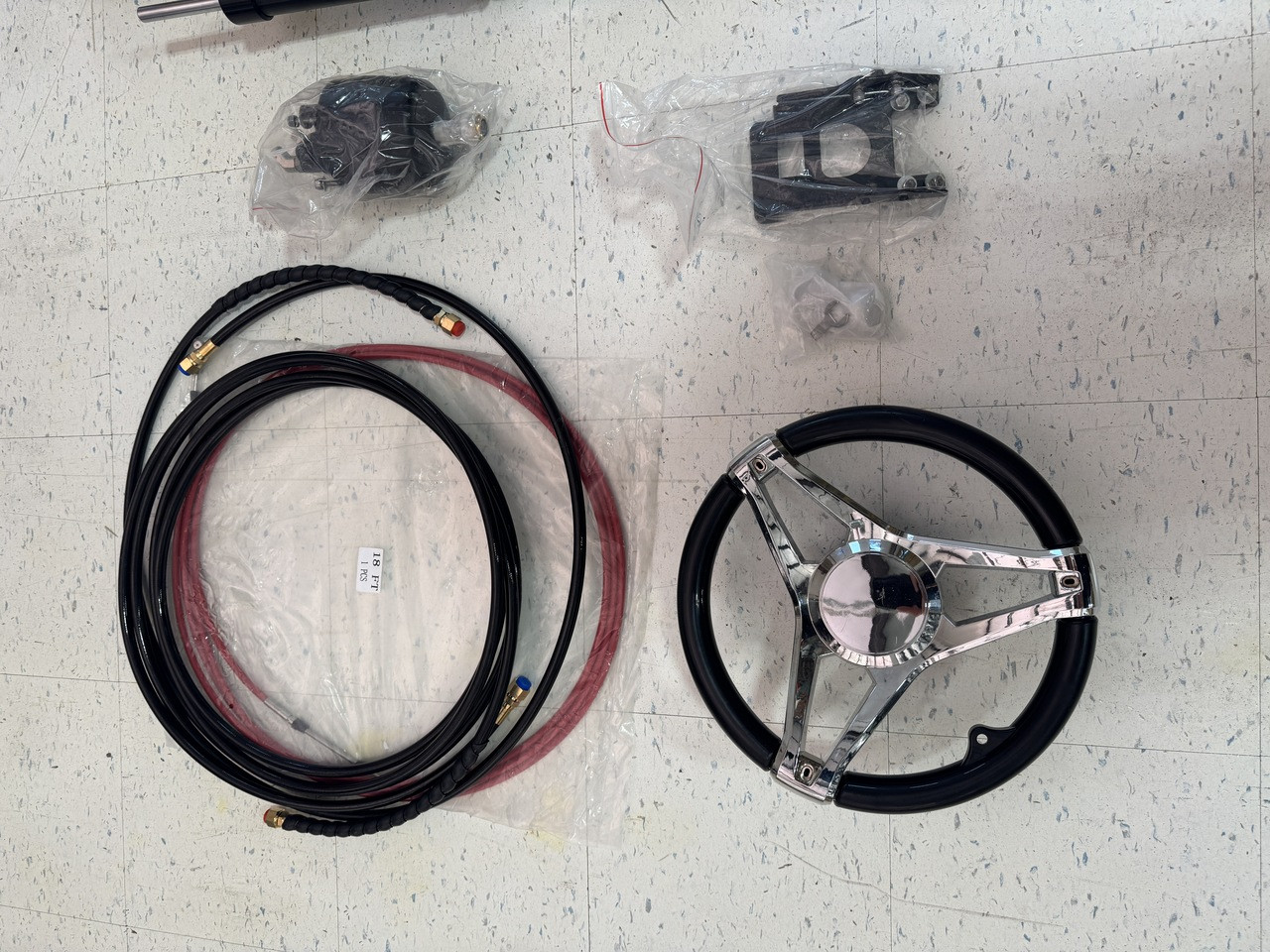 MUD-SKIPPER SURFACE DRIVE REMOTE STEERING KIT - 25HP+