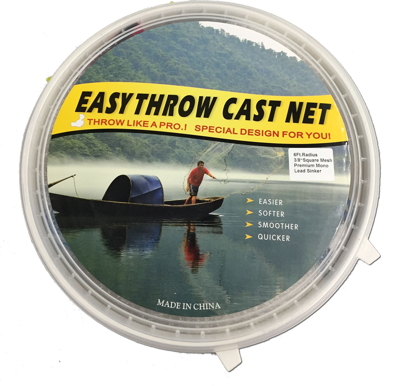 EASY SEINE CASTING NET 5' Diameter - Mud-Skipper