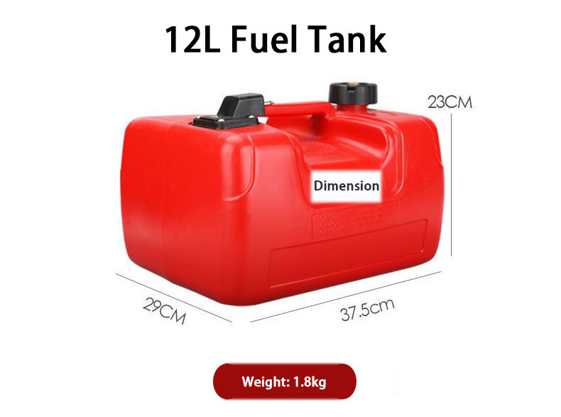 PORTABLE FUEL TANK & FUEL HOSE - 3.17 GALLON