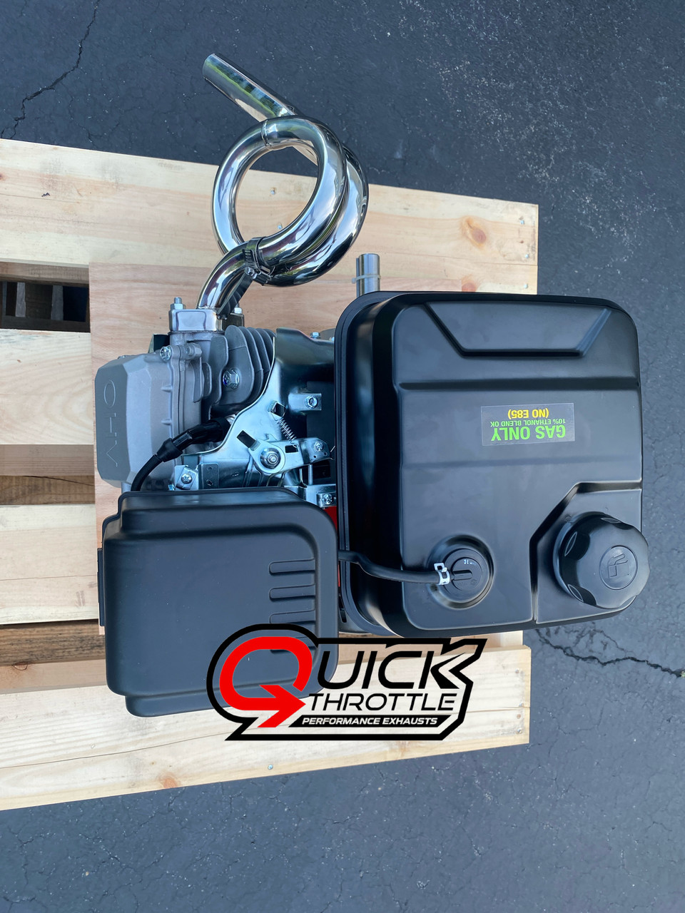 STAINLESS STEEL EXHAUST SYSTEM - GX200/212- 7hp ENGINES