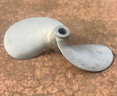 SPLINED 2 BLADE STAINLESS PROP - 10"