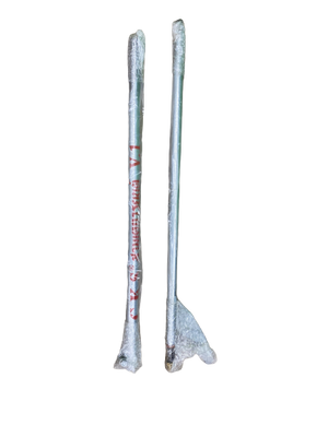 110" LONG - 2 PIECE LONG TAIL SHAFT w/ HEX NUT