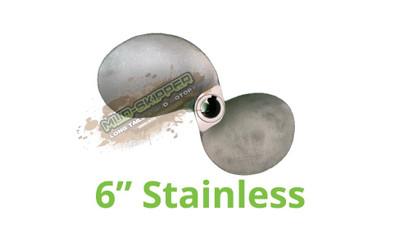6" PROPELLER - STAINLESS - TAPERED & KEYED