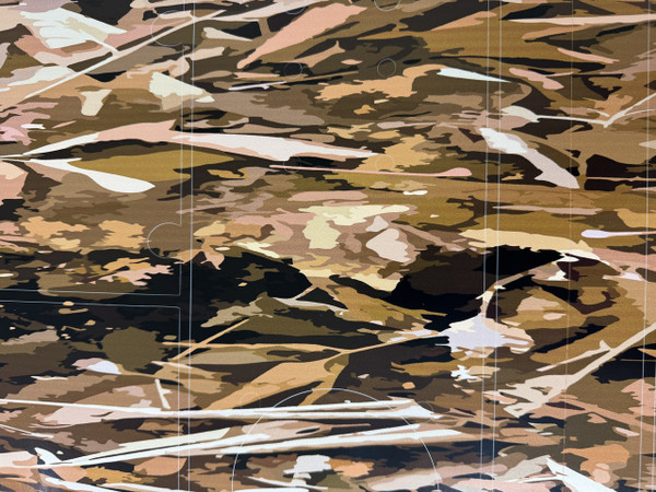 FEATHER LITE SURFACE DRIVE CAMO PRINT STICKER SET - STRAW