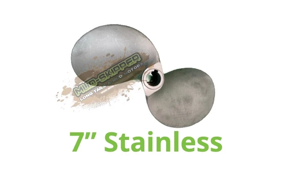 7" PROPELLER - STAINLESS - TAPERED & KEYED