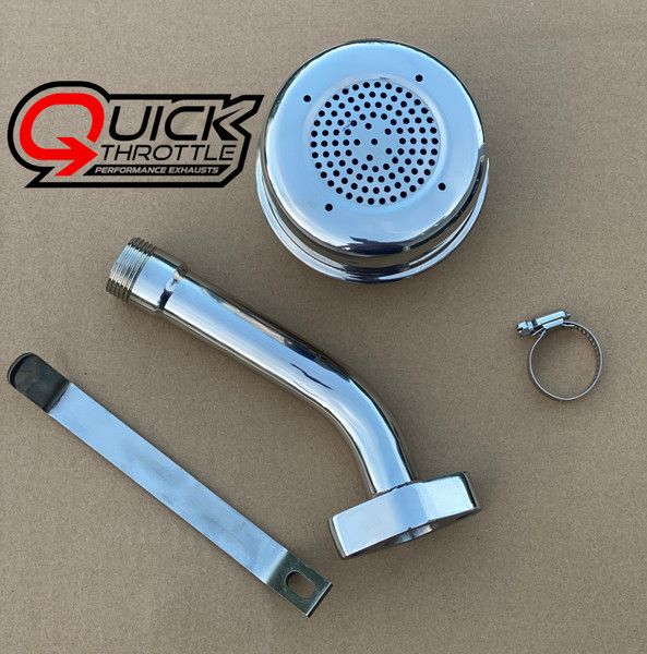 STAINLESS STEEL STRAIGHT PIPE EXHAUST FOR 459CC PREDATOR