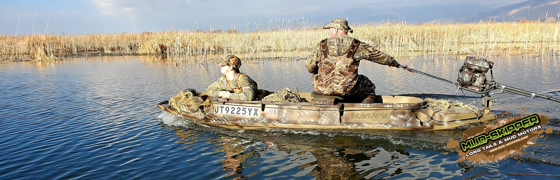 duck hunting boats with mud motor