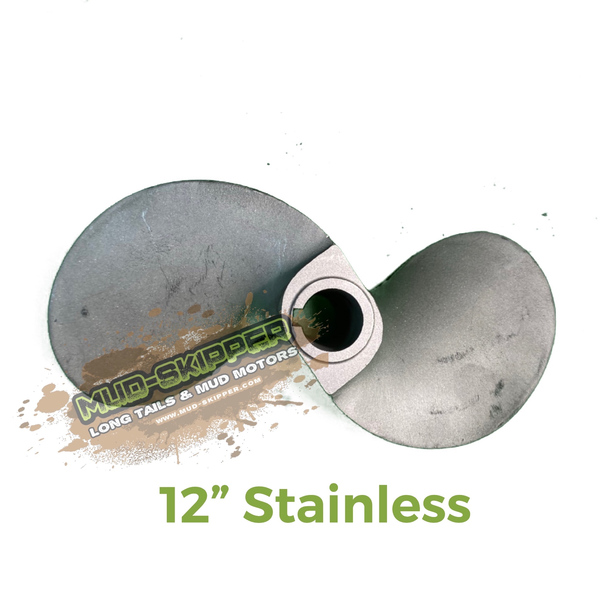 12" PROPELLER - STAINLESS - TAPERED & KEYED