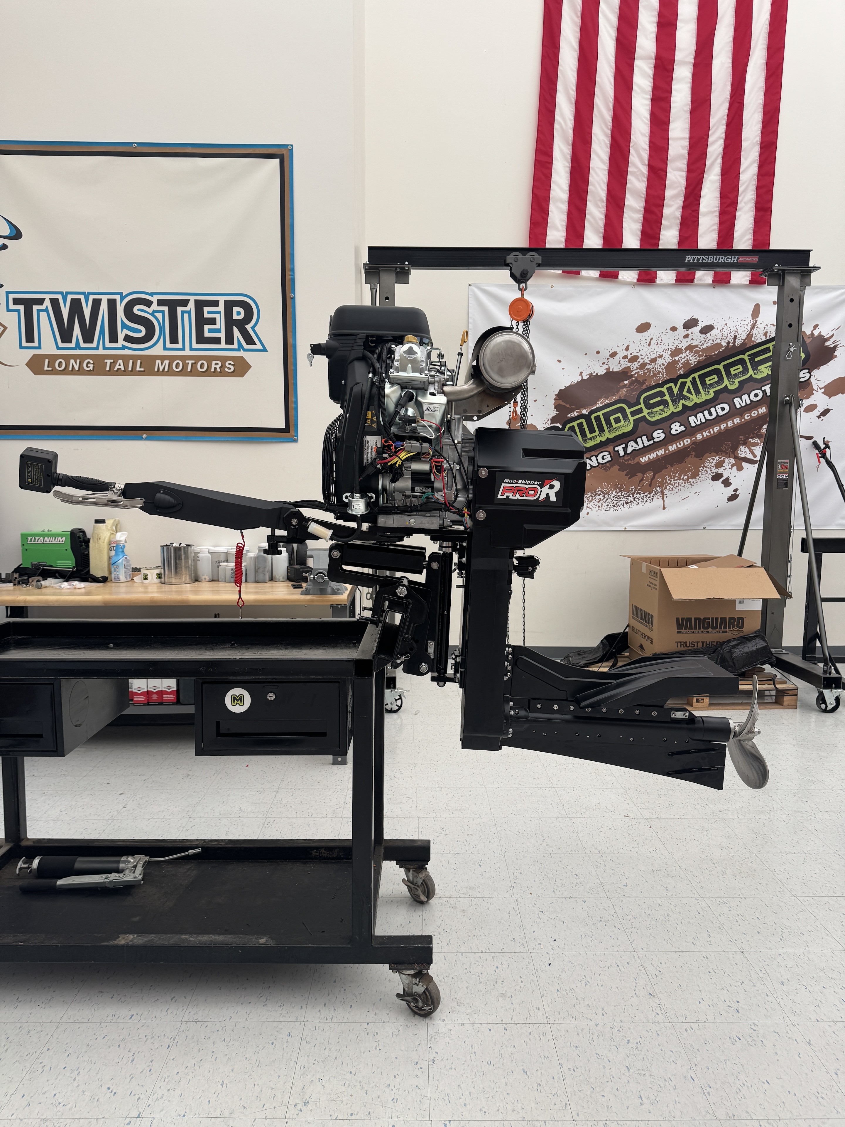 Mud-Skipper 40hp Surface Drive PRO*R w/ Reverse FULLY ASSEMBLED