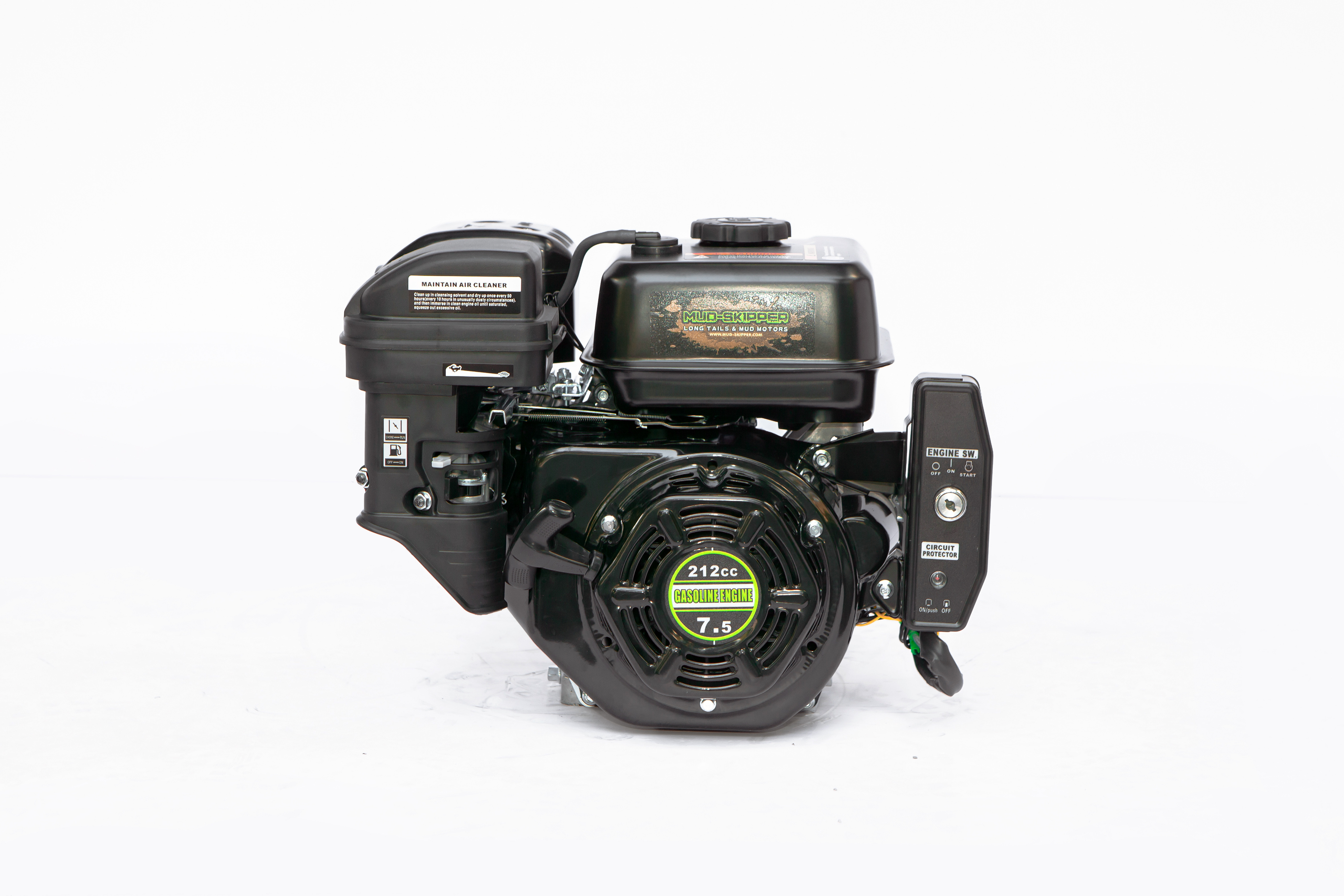 7.5HP 4-STROKE GASOLINE ENGINE - ELECTRIC START - 3/4" PTO - Weighs 38lbs