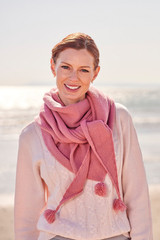 Cashmere 8 Ply Triangle Shawl Vintage Rose