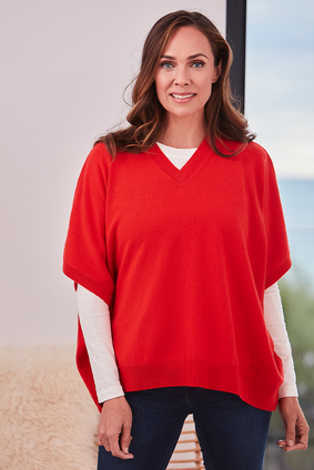 Nelle Cashmere Box Tunic Sweater