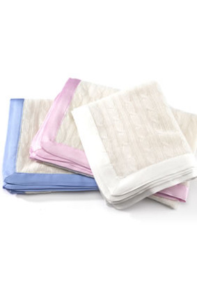 Silk Edge Cashmere Baby Blanket in 3 colours