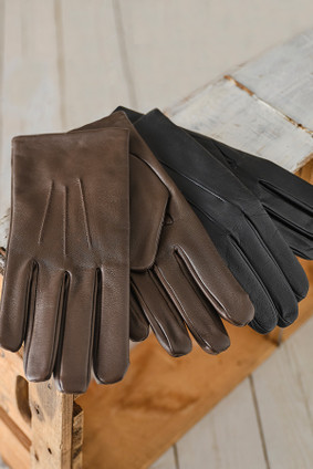 Cashmere Lined Mens Leather Gloves