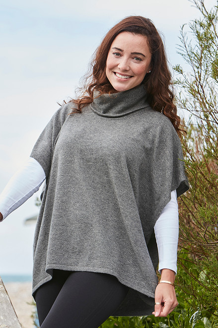 Piper Cowl Neck Cashmere Poncho Piper Cowl Neck Cashmere Poncho