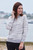 Savannah Zebra Knit Turtle Neck Cashmere Sweater in Moonbeam