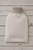 Cashmere 4 Ply Rib Hot Water Bottle Cover in Oat/Cream